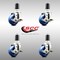 Service Caster 3 Inch 316SS Solid Poly Swivel 1-1/2 Inch Expanding Stem Caster Set Brake SCC SCC-SS316EX20S314-SPUS-TLB-112-4 - alternate 4